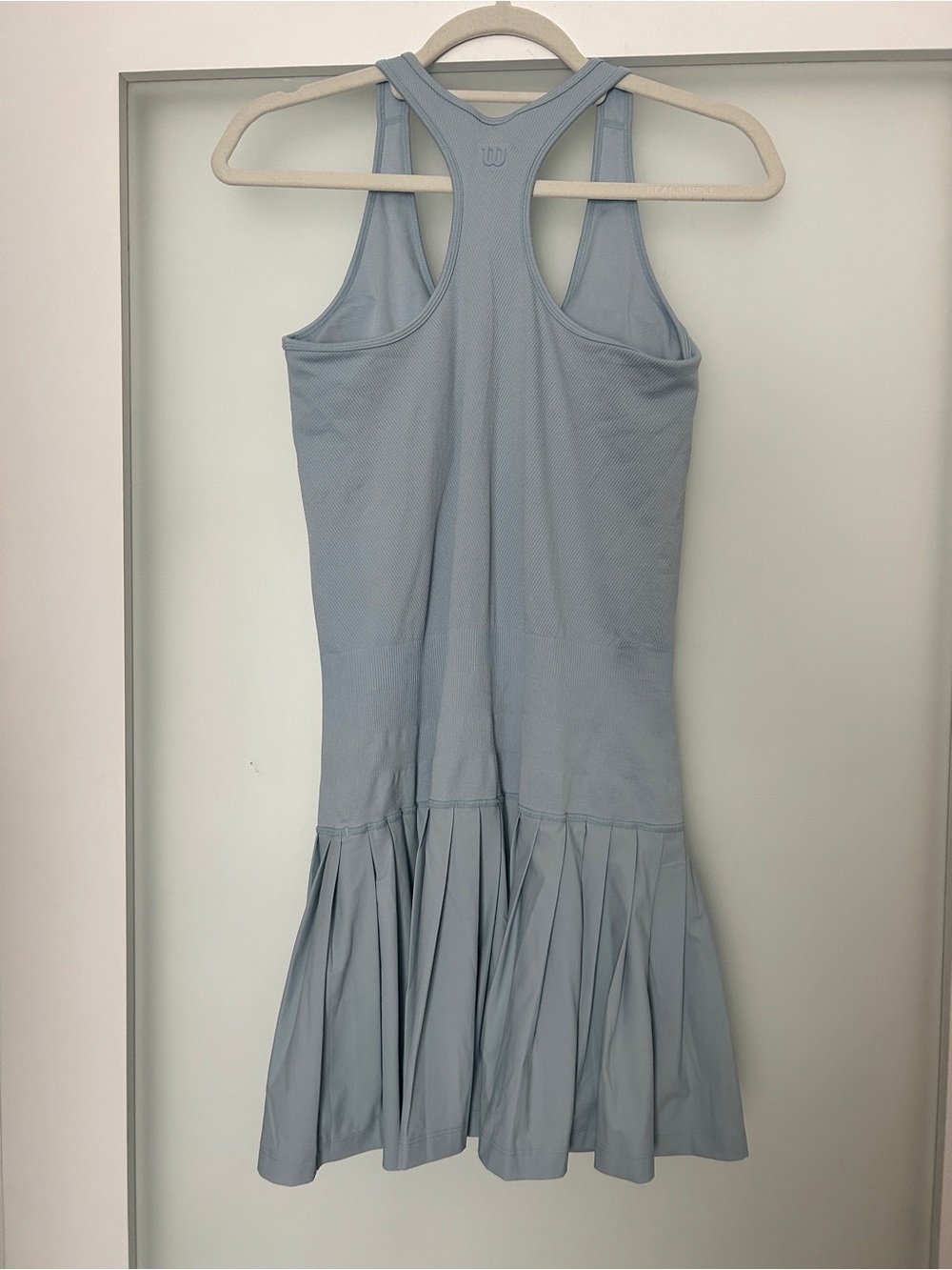 Wilson Midtown Tennis Dress pleated light blue M - Picture 3 of 11